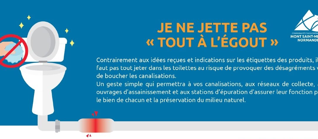Je ne jette pas « tout à l&rsquo;égoût »